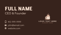 Cute Coffee Mug Bear Business Card Image Preview