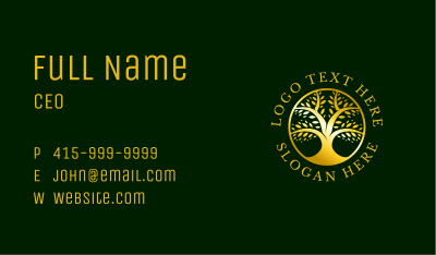 Gold Tree Plantation Business Card Image Preview