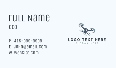 Drone Surveillance Camera Business Card Image Preview