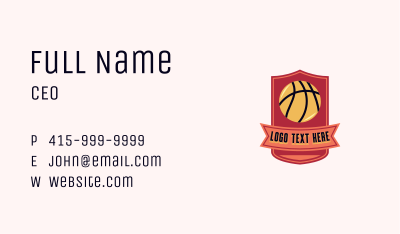 Basketball Varsity Sports Business Card Image Preview