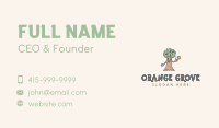 Orange Tree Garden Business Card Image Preview