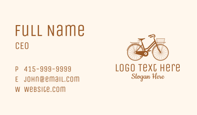 Vintage Delivery Bike Business Card Image Preview