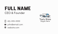 Minimalist Delivery Truck Business Card Image Preview