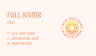 Gradient Sun Abstract Business Card Image Preview