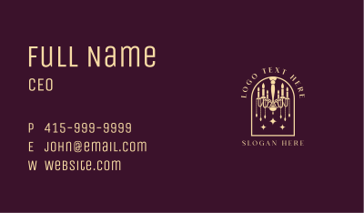 Chandelier Light Lamp Business Card Image Preview