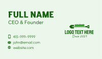 Green Grass Shovel  Business Card Image Preview