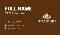 Beaver Lumberjack Logging Business Card Preview