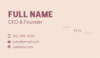 Feminine Generic Business Business Card Image Preview