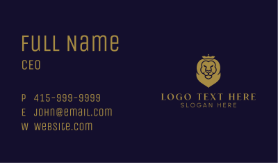 Lion Premium Investment  Business Card Image Preview