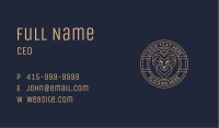 Elegant Lion Crown Business Card Image Preview