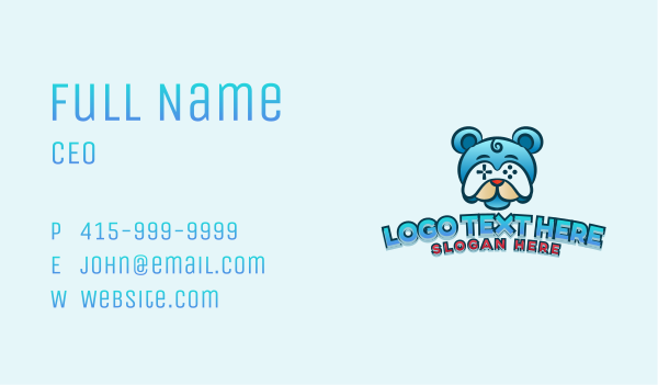 Bear Game Controller Business Card Design Image Preview