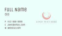 Starry Floral Moon Business Card Image Preview