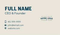 Clothing Business Wordmark Business Card Image Preview