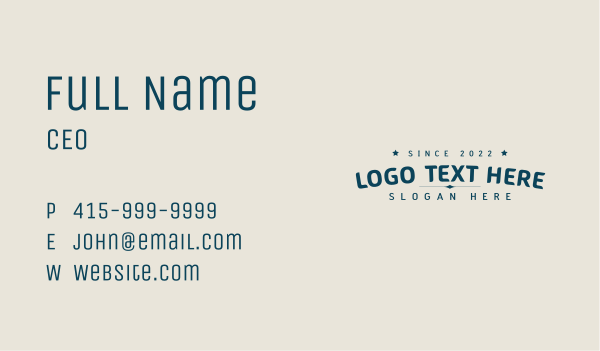 Clothing Business Wordmark Business Card Design Image Preview