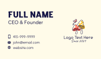 Cute Mushroom Cartoon Business Card Image Preview