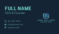 Tech Startup Letter M Business Card Image Preview