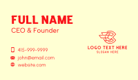 Red Express Letter C Business Card Preview
