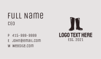 Rubber Boots Shop Business Card Image Preview