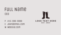 Rubber Boots Shop Business Card Image Preview