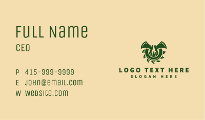 Saw Blade Axe Woodworking Business Card Image Preview