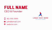 Letter A American Wings  Business Card Preview