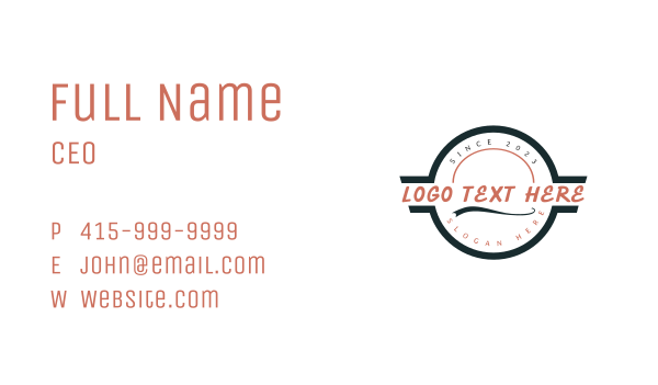 Restaurant Cafe Wordmark Business Card Design Image Preview