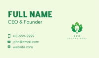 Green Eco Light Bulb Business Card Image Preview