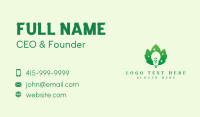 Green Eco Light Bulb Business Card Image Preview