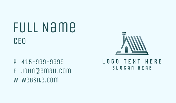 Metal Roof Chimney Business Card Design Image Preview