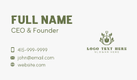 Landscaper Shovel Gardening Business Card Preview