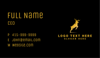 Golden Wild Stag Business Card Image Preview