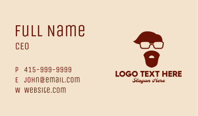 Hipster Guy  Business Card Image Preview