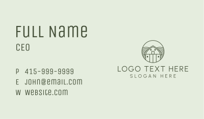 Black Ranch Farmhouse Business Card Image Preview