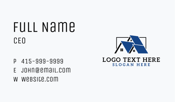 House Roof Realtor Business Card Design Image Preview