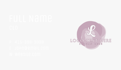 Luxury Fashion Letter Business Card Image Preview