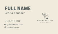 Leaf Branch Woman Beauty Business Card Image Preview