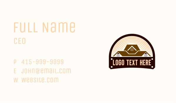 Repair Roof Residence Business Card Design Image Preview