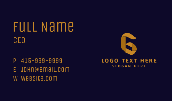 Gold Gothic Letter G Business Card Design Image Preview