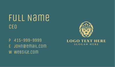 Luxury Royal Lion Business Card Image Preview