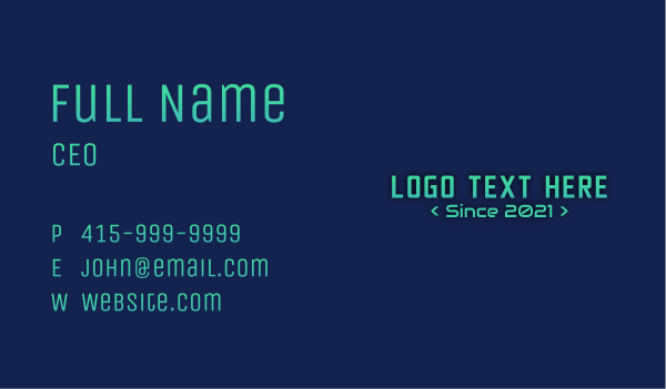 Futuristic Gaming Clan Business Card Design Image Preview