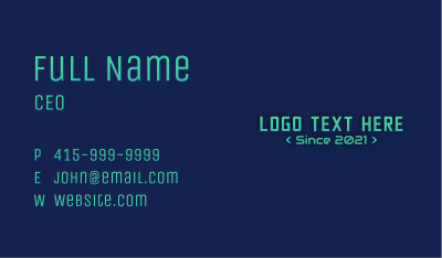 Futuristic Gaming Clan Business Card Image Preview