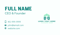 Sustainable Wellness Tree Business Card Preview