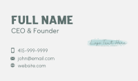 Feminine Watercolor Signature  Business Card Image Preview