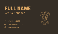 Golden Wellness Lady Business Card Image Preview