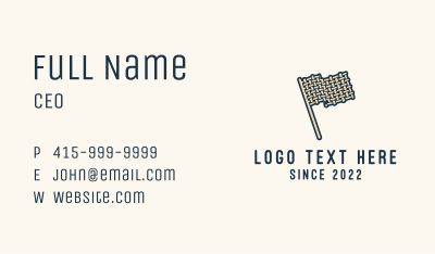 Woven Rattan Flag  Business Card Image Preview