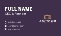 Greek Columns Structure Business Card Image Preview