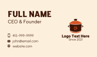 Casserole Cooking Pot  Business Card Image Preview