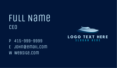 Ocean Sail Boat Business Card Image Preview