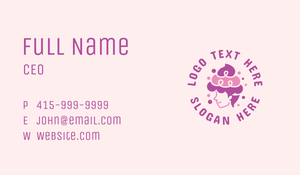 Cupcake Woman Bakery Business Card Design Image Preview