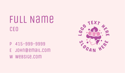 Cupcake Woman Bakery Business Card Image Preview